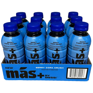 Proveedor Directo de Mas+ By Messi Hydration Berry Copa Crush Paquete de 12 Bebidas Electrolíticas Refrescantes para Atletas y Estilo de Vida Activo - Product Image 6