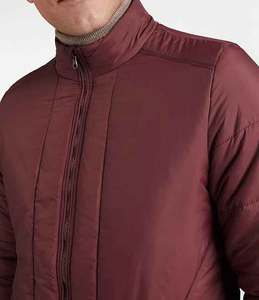 New Men's Safari <b>Jacket</b> <b>Cheap</b> Thick Zip <b>Puffer</b> with Winter Warm Cotton Fleece & Leather Customizable Logo - Product Image 5