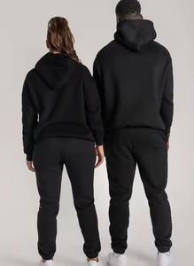 Nueva llegada de los hombres de invierno transpirable cómodo anti-olor impreso chándal deportivo ecológico liso teñido ropa deportiva - Product Image 2