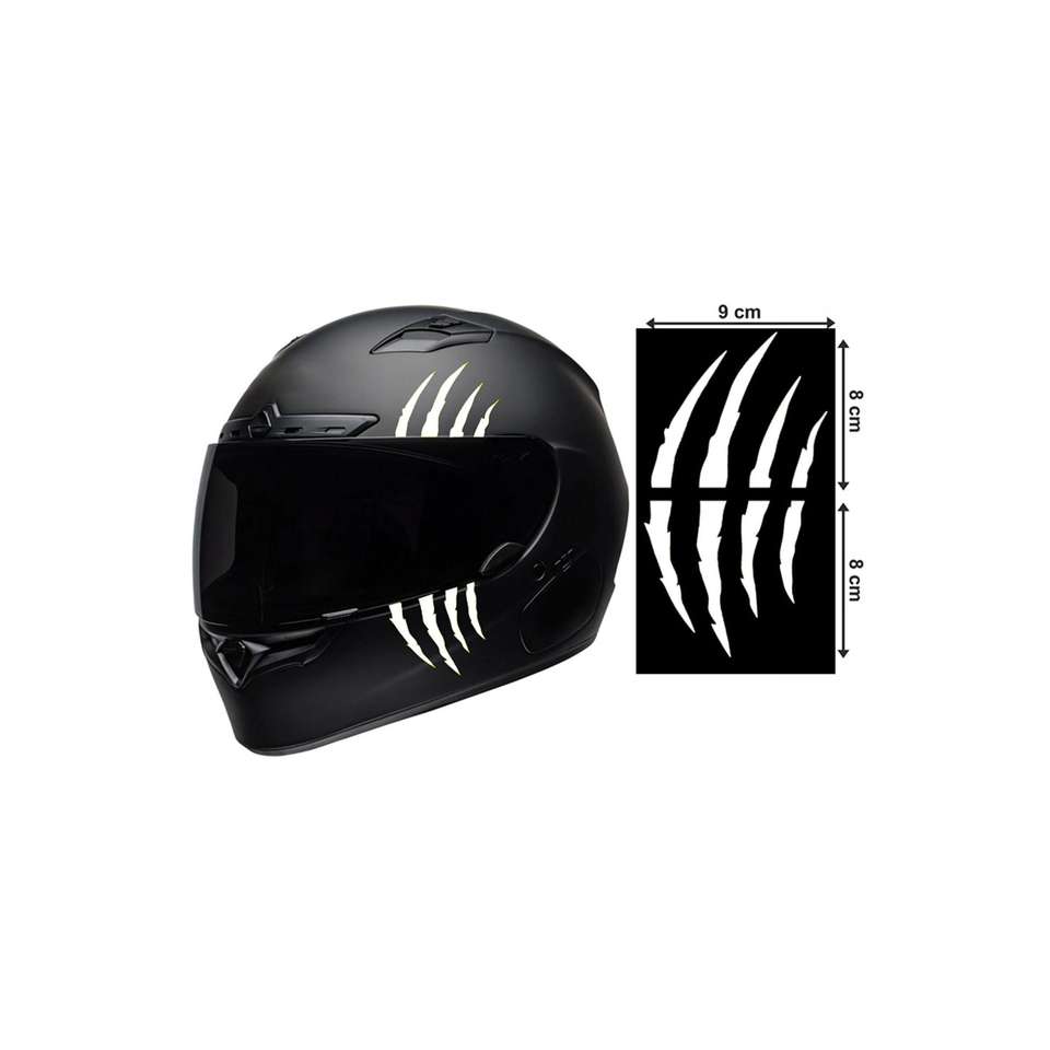 Motorcycle Helmet Claw Sticker 9x16 cm