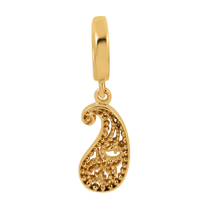 Diseño de lujo encanto 925 plata esterlina chapado en oro CZ piedra accesorios encantos - Product Image 5