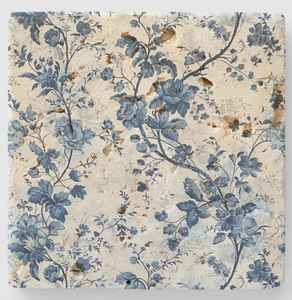 Floral Marble Stone Coasters French Country Decor Grand Millennial Table Accent - Product Image 1