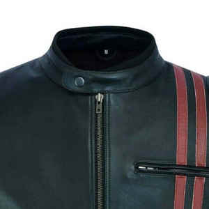 2025 chaqueta de cuero genuino para hombre de peso pesado personalizada vendedor superior precio bajo superventas impermeable nuevo diseño chaqueta de moto - Product Image 4