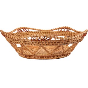 Plateaux de service en bois de rotin en forme de fleur faits à la main les plus vendus pour la maison et les décorations de salle à manger de restaurant pour le service alimentaire - Product Image 4