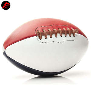 Matériau en cuir de qualité supérieure surpiqûres taille personnalisée excellent jeu officiel ballon de rugby de football américain - Product Image 2