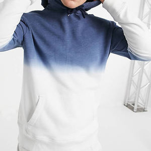 OEM Logo personnalisé deux tons Tie Dye Sweat à capuche Pull Hommes à manches longues Pull Garçon Streetwear Hiver Gaufré Printemps Couleur unie - Product Image 6