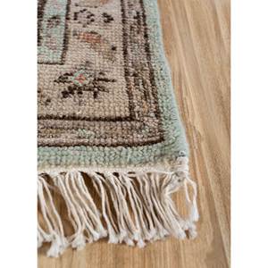 พรมขนสัตว์ถักมือซาวานา สีชมพูและสีม่วง ลายเรขาคณิตและลวดลายนามธรรม รูปทรงสี่เหลี่ยมผืนผ้า สำหรับห้องนั่งเล่นหรือทางเดินในบ้าน-AKWL-1263 - Product Image 4