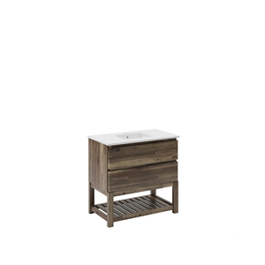 อ่างล้างมือในห้องน้ำทำจากไม้ที่ทันสมัยพร้อมอ่างล้างหน้าและลิ้นชักเฟอร์นิเจอร์ห้องน้ำที่ทันสมัย - Product Image 5