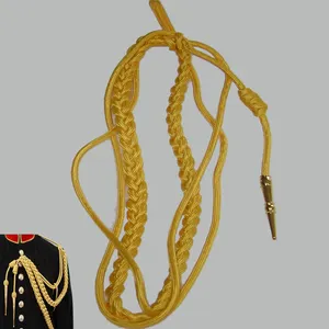 Uniforme d'officier Aiguillette avec embouts French Bullion wire aiguillette UNIFORM AIGUILLETTE DRED CORD