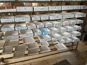 Plateau décoratif ovale fait à la main en rotin et incrustation de vadrouille pour le style de table à manger et l'affichage de desserts - Product Image 5