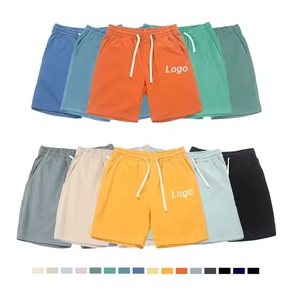 Venta al por mayor 100% algodón hombres pantalones cortos de gimnasio de secado rápido pantalones cortos de sudor de moda diseño sólido Ecológico Traje de baño hecho a medida - Product Image 6