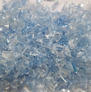 Copos de PET con Tinte Azul Claro, Materia Prima Plástica Reciclada, Copos de Botellas PET, Suministro a Granel - Product Image 4