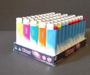 ไฟแช็คคริกเก็ตสีจากผู้ค้าส่งในสหรัฐอเมริกา แบบใช้แล้วทิ้ง - Product Image 1