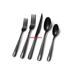 Couverts en métal plaqué cuivre ensemble de cinq pièces fantaisie et concepteur fait à la main en gros nouveaux couverts en métal - Product Image 4