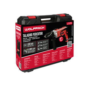 Trapano a percussione da 1050 Watt. Con velocità variabile. Include custodia per il trasporto, maniglia e guida in metallo. - Product Image 5