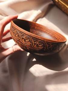 Pipe à fumer en bois de manguier imprimé, émaillée à la main, portable, réutilisable, style vintage, écologique, durable, pour la maison et la cuisine - Product Image 5