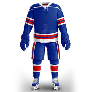 Meilleure vente au prix d'usine uniforme de hockey sur glace en vrac doux au toucher uniforme de hockey sur glace pour unisexe - Product Image 1