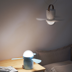 Ventilateur suspendu multifonctionnel DP Wholesale, 12000 mAh, longue autonomie, télécommande, 12 W, ventilateur de plafond rechargeable avec lumière LED - Product Image 2