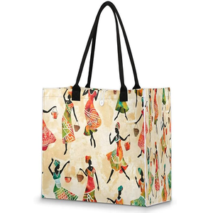 Sac fourre-tout écologique en toile 100% naturelle avec bande de sangle poignée rembourrée impression personnalisée à prix abordable - Product Image 1