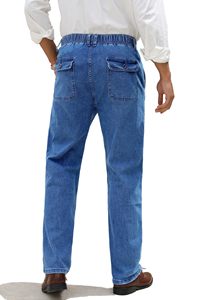 กางเกงยีนส์ทรงสลิมฟิตของผู้ชายกางเกงสกินนี่ผ้าเดนิมแฟชั่นคุณภาพสูงสำหรับชุดลำลองและสตรีทแวร์ - Product Image 3