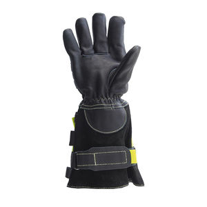 Gants de sauvetage pour gants en cuir de lutte contre l'incendie avec couverture de poignet en coton Fonction anti-coupure de sécurité pour les mains et les doigts pour le travail - Product Image 3