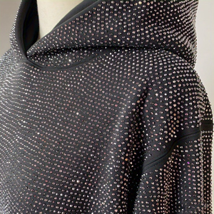 Sweats à capuche pour hommes Pull en strass 100% coton Impression surdimensionnée Fabricants de sweats à capuche personnalisés Sweats à capuche lourds pour hommes - Product Image 2