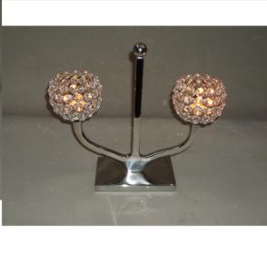 Portavelas de Cristal con Cuentas, Diseño Fabuloso, para Decoración de Mesa de Comedor de Hotel - Product Image 1