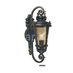 โคมไฟติดผนังสีบรอนซ์แบบดั้งเดิมขนาดกลางพร้อมกระจกใสแบบทึบสำหรับตกแต่งสวนในบ้าน - Product Image 4