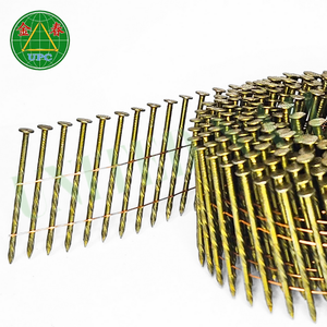 Clavos de bobina con revestimiento galvanizado de 15 grados para palés de madera con estilos de vástago de tornillo para pistola de clavos neumática de fábrica de Vietnam - Product Image 3