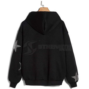 Sweat-shirts à strass pour hommes de haute qualité, service OEM - Product Image 2