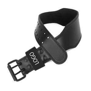 Cinturón de cuero de vaca genuino para gimnasio, longitud personalizada, resistente, de Pakistán, características ajustables, levantamiento de pesas, Buffalo Split - Product Image 4