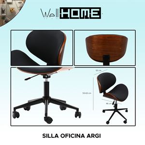 Chaise de bureau Well Home Black Argi - Product Image 2