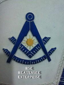 Freemason Sleeve Cuffs Regalia masónica bordada a mano para vestido ceremonial - Product Image 2