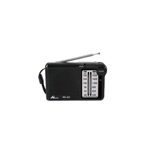 Digitalome MK-307 Portable Mini Pocket Radio Multi-Band AM FM Adjustable Frequencies Display 2AA Battery Clock Popular Mini