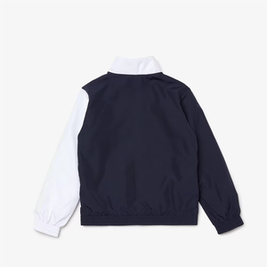 Survêtement Homme à Capuche Entièrement Zippé, Imprimé Effet Délavé, Blocs de Couleurs, Style Football, Tendance, 100% Coton Léger - Product Image 5