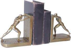 Porte-livres en aluminium de dernière génération, design personnalisé pour la décoration de la maison ou du bureau, poli à la main. - Product Image 2