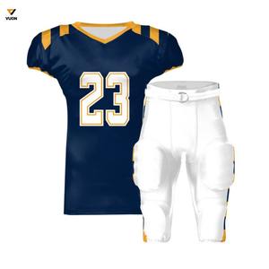 Venta al por mayor personalizado fútbol americano Jersey sublimación de alta calidad de gran tamaño XL jóvenes uniformes de entrenamiento universitario - Product Image 5