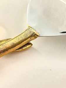 Fourchette en métal à poignée Leaf Design et ensemble de service à gâteau à prix abordable pour les fêtes de mariage à la maison - Product Image 6