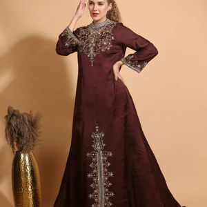 New Collection Hand Embroidered Beaded <b>Kaftan</b> Dress Breathable Islamic Clothing for Wedding Parties - Product Image 1
