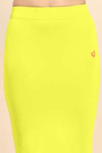 Trendmalls Women's <b>Yellow</b> for Spandex Saree Shapewear Set Breathable Anti-Bacterial Eco-Friendly <b>Lace</b> Trim Model P02 - Product Image 3