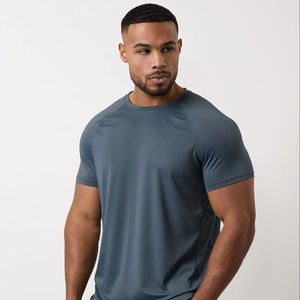 Camiseta Deportiva para Hombre, Ropa Deportiva Informal, Ropa Deportiva para Gimnasio, Camiseta de Manga Corta - Product Image 1