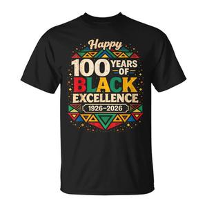 Maglietta promozionale per il Mese della Storia Nera dell'Africa: 100 anni di eccellenza nera - Product Image 1