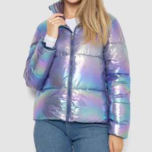 Chaqueta Acolchada Delgada Unisex de Color Sólido Elegante 2024, Chaqueta de Invierno Informal Impermeable con Cremallera Completa Personalizada, Transpirable, de Cordura - Product Image 6