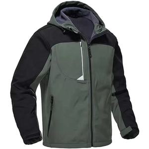 Vestes Softshell Imperméables et Chaudes pour Hommes, Confortables et Légères pour la Randonnée, le Sport, Grande Taille, Imprimé sur le Devant - Product Image 1