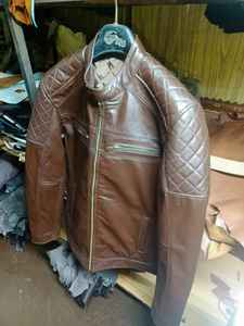 Veste à capuche en cuir imperméable respirante douce réversible pour homme sur mesure, taille plus, design confortable et tendance, coupe-vent - Product Image 4