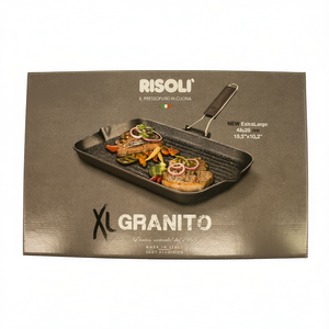 GRANITO Dark Grey 0090GRL 43HS Sartén de aluminio antiadherente 43x26cm para Risoli, planchas y sartenes de parrilla - Product Image 3
