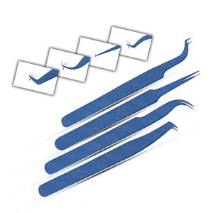 Pinces à cils en gros, pinces à cils professionnelles, pinces à cils courbées pour l'isolation du volume, pinces à cils en acier inoxydable, fournisseur d'outils pour les cils - Product Image 4