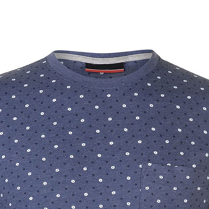 Camiseta con estampado personalizado para adultos, cuello redondo, manga corta, hecha de poliéster, algodón, diseño general en blanco para hombres a la venta - Product Image 3