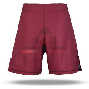 Pantalones cortos MMA ligeros para hombre al por mayor con logotipo personalizado último diseño para gimnasio deportes casual patrón sólido - Product Image 4