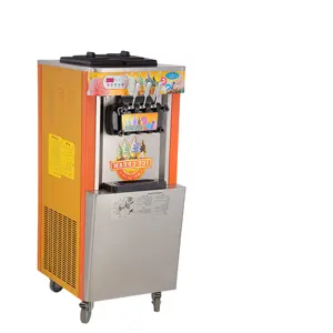 JTS Commercial Acier Inoxydable Électrique Automatique Fruits Congelés Machine à Crème Glacée Molle Italienne Compacte